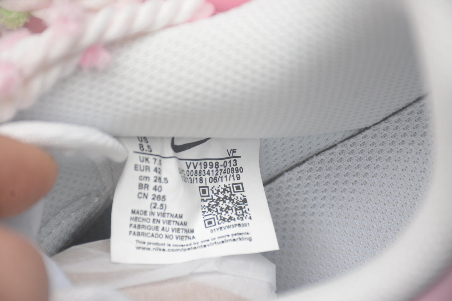 Air Force 1 Low “Cherry Blossom” rosa y verde claro