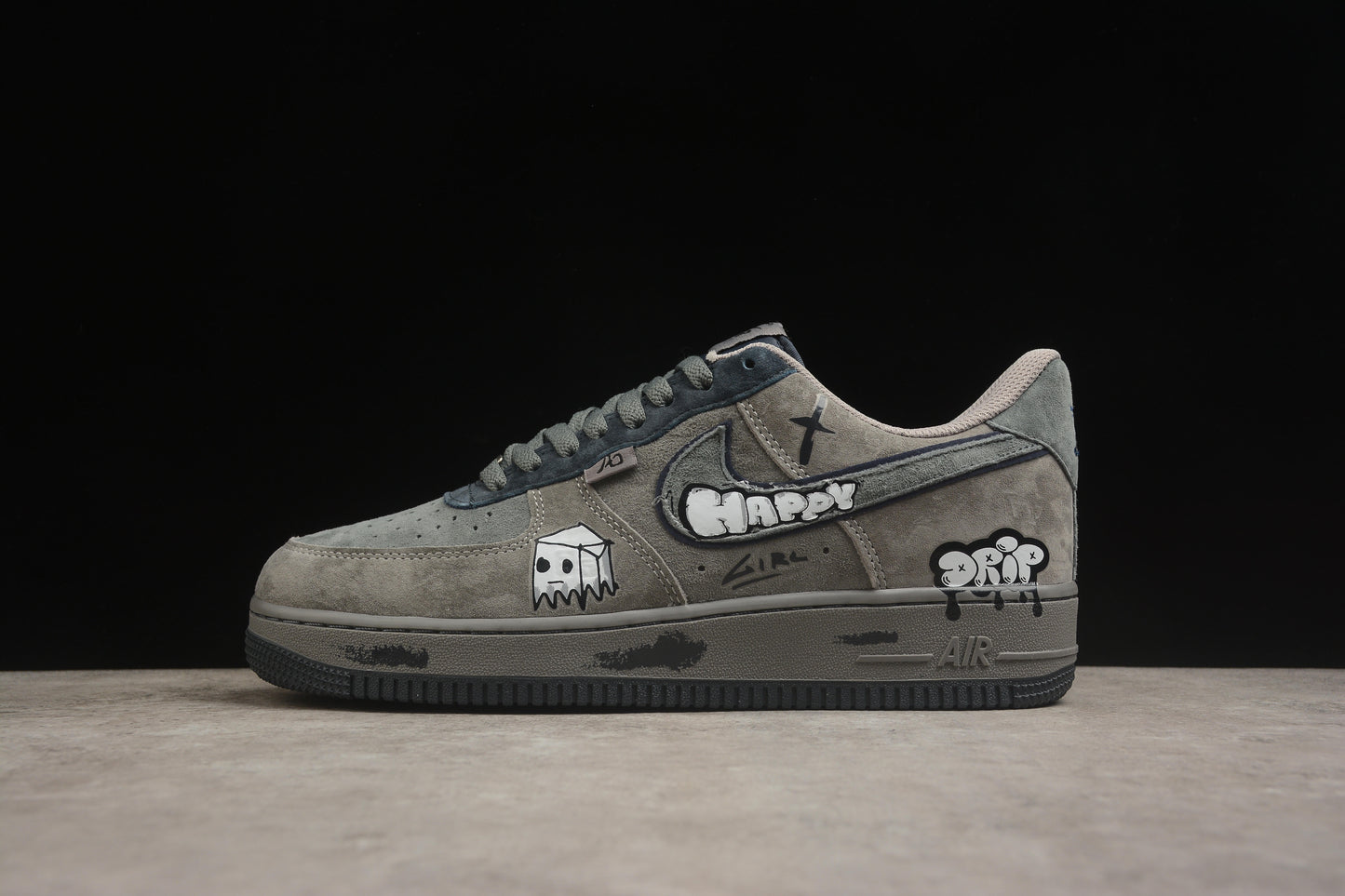 Air Force 1 Low Happy Drip / Grey Suede