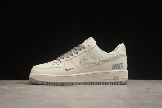 Air Force 1 07 beige crema y gris medio