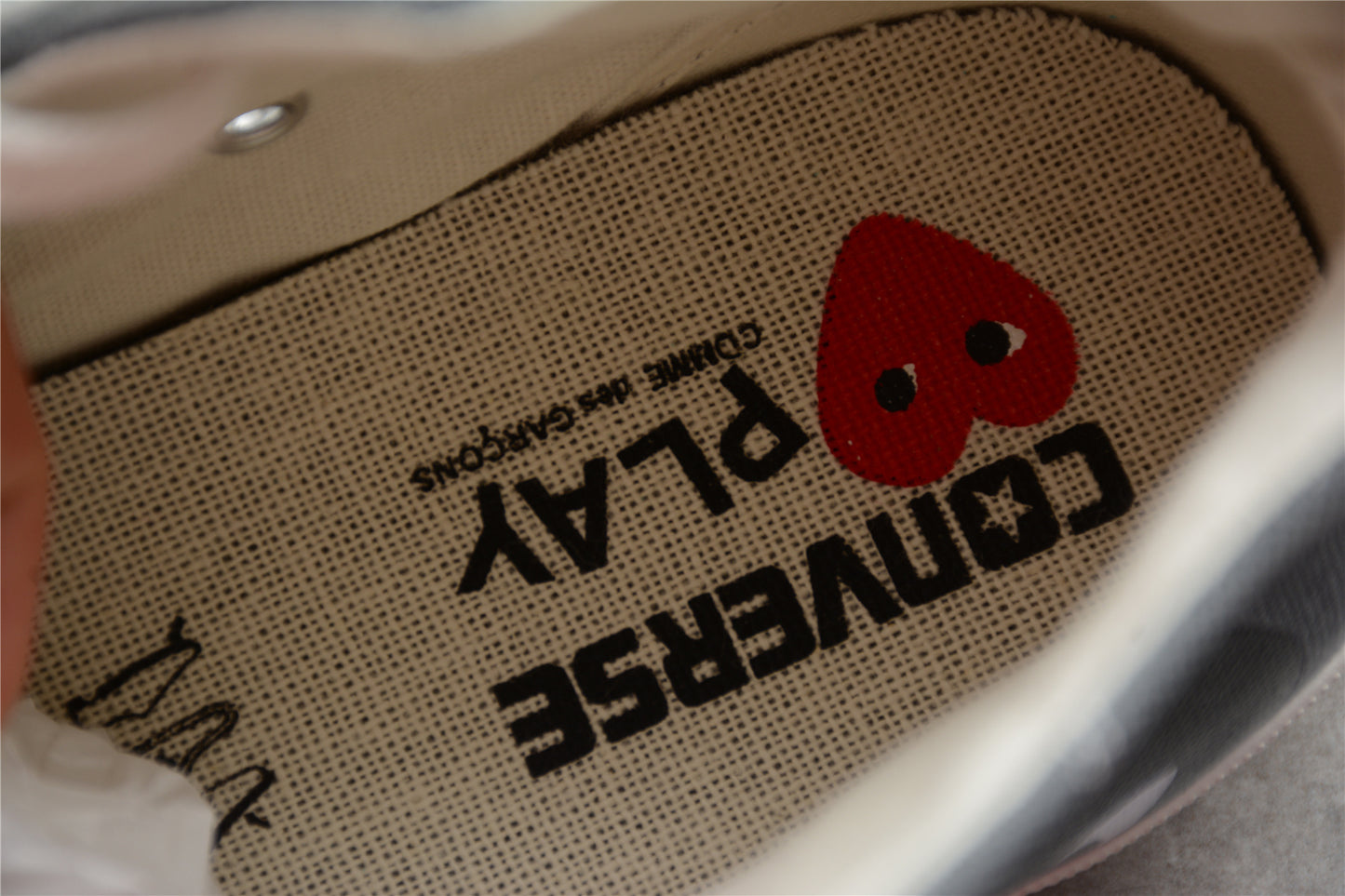 Comme des Garçons Play Chuck 70 HI  Platforma gris