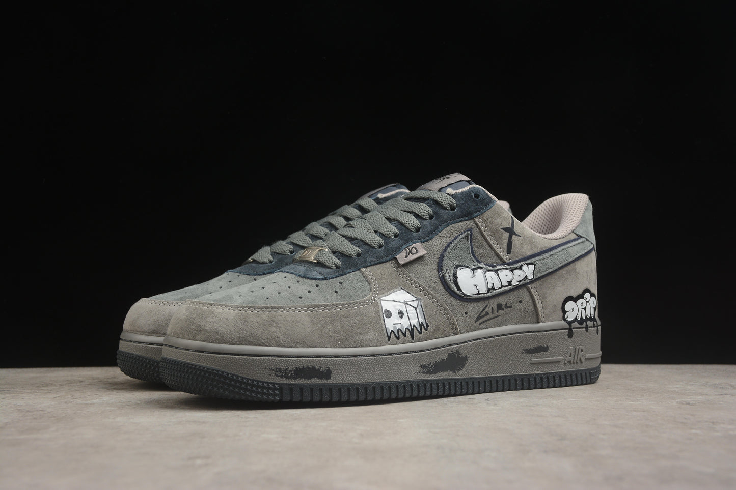 Air Force 1 Low Happy Drip / Grey Suede