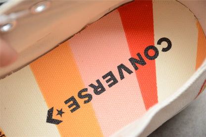 Chuck Taylor All Star Rainbow Plataforma Low blanco y crema