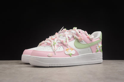 Air Force 1 Low “Cherry Blossom” rosa y verde claro