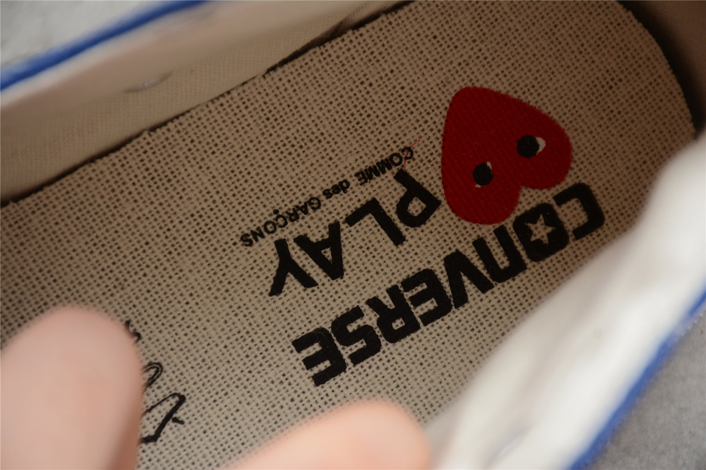 Comme des Garçons Play Chuck 70 HI  Platforma azul