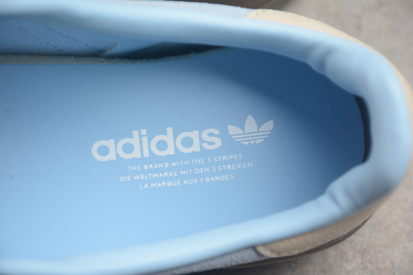 Gazelle azul cielo y beige