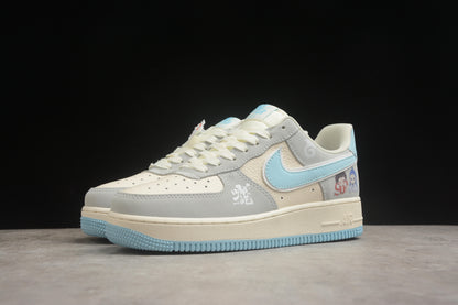 Air Force 1 Low “Nezha” beyge y azul celeste