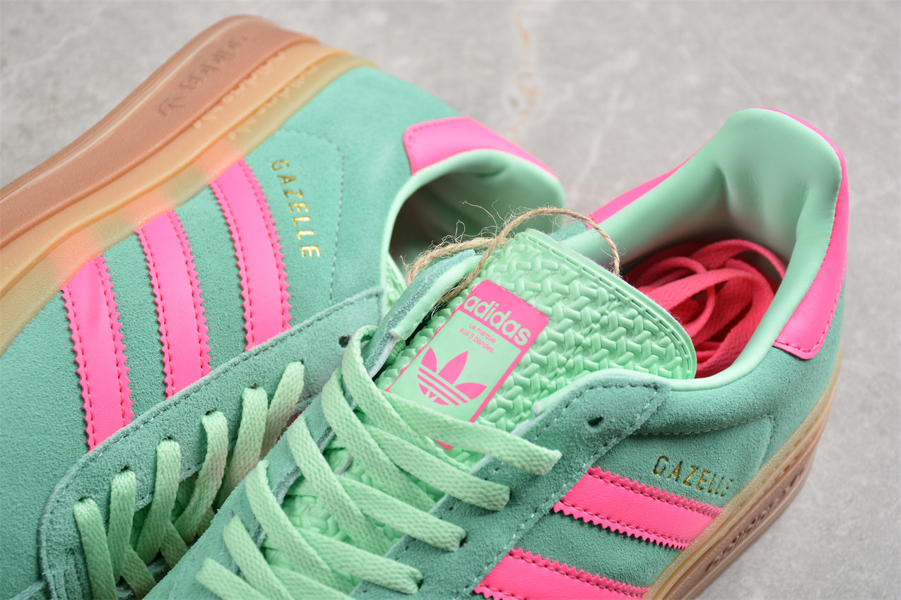 Gazelle Bold verde aqua y rosa