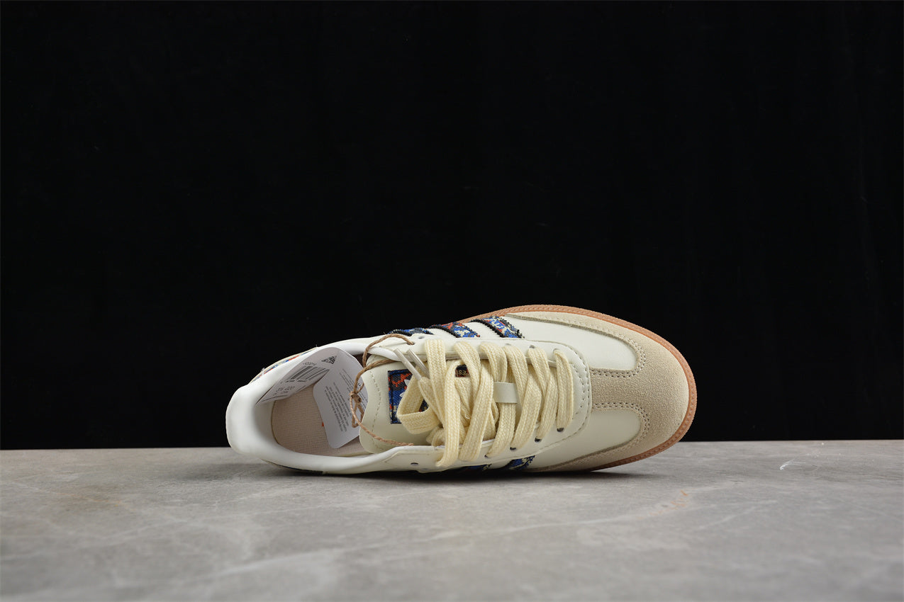 Samba OG beige claro y azul marino