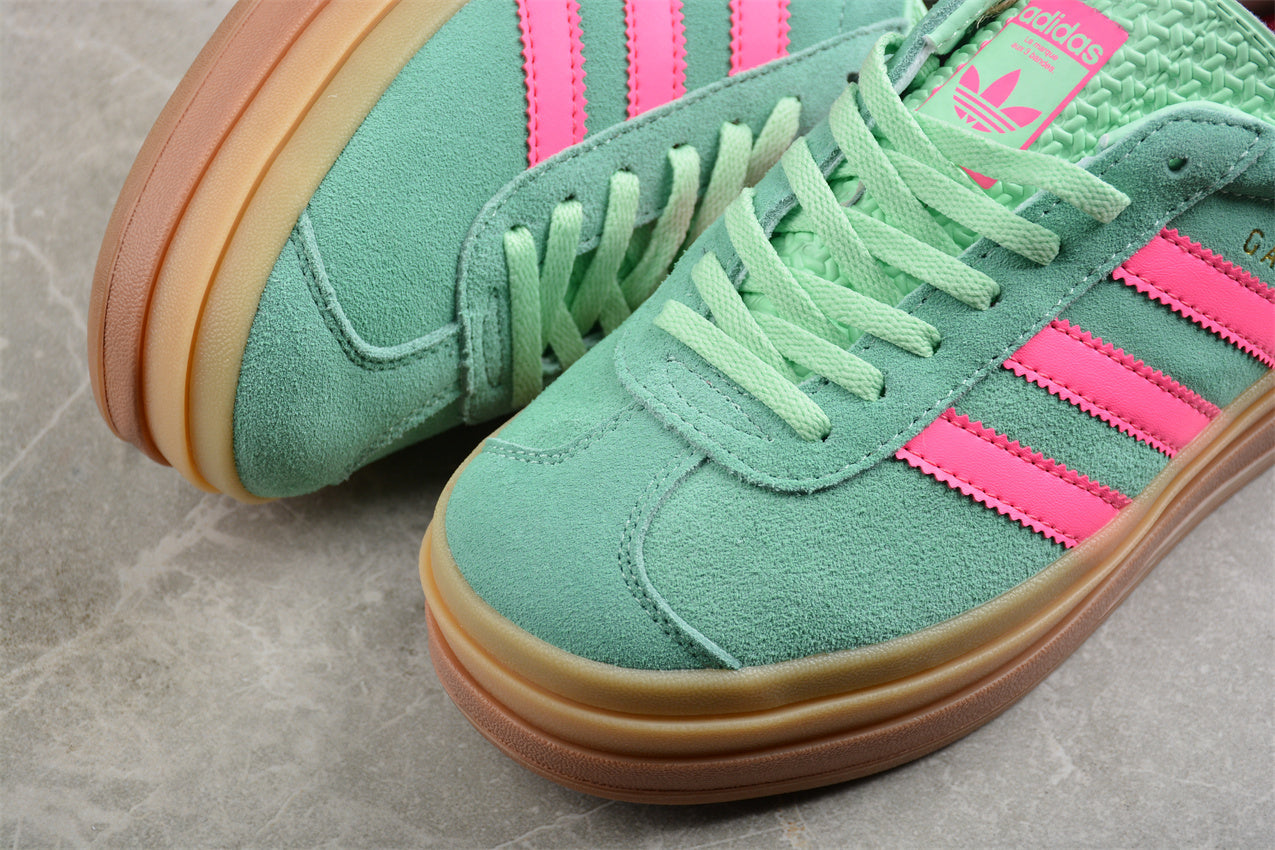 Gazelle Bold verde aqua y rosa
