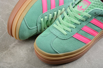 Gazelle Bold verde aqua y rosa
