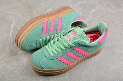 Gazelle Bold verde aqua y rosa