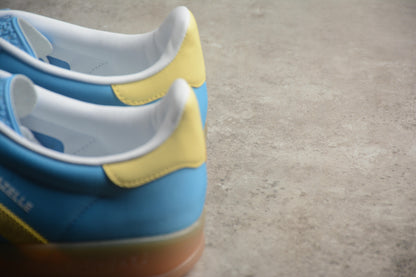 Gazelle azul cielo y amarillo