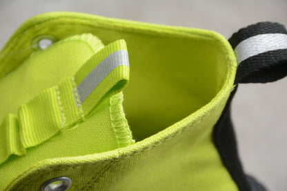 Run Star Motion HI verde limón, negro y blanco