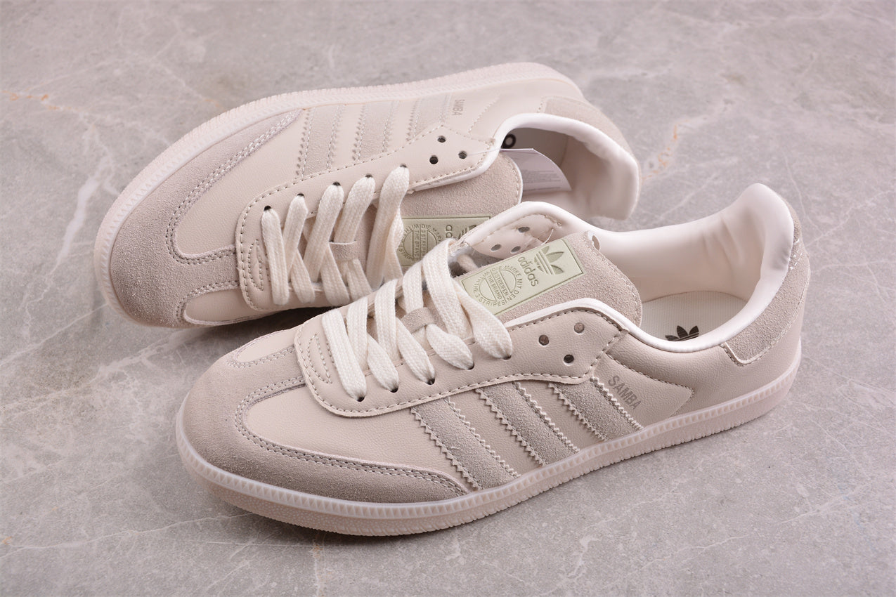 Samba Vegan beige claro y blanco