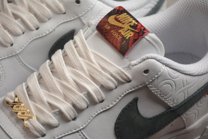 Air Force 1 Low blanco y verde oscuro