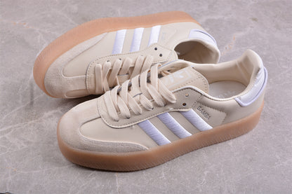 Sambae W plataforma beige y silver