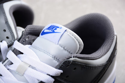 Dunk Low blanco, gris y negro