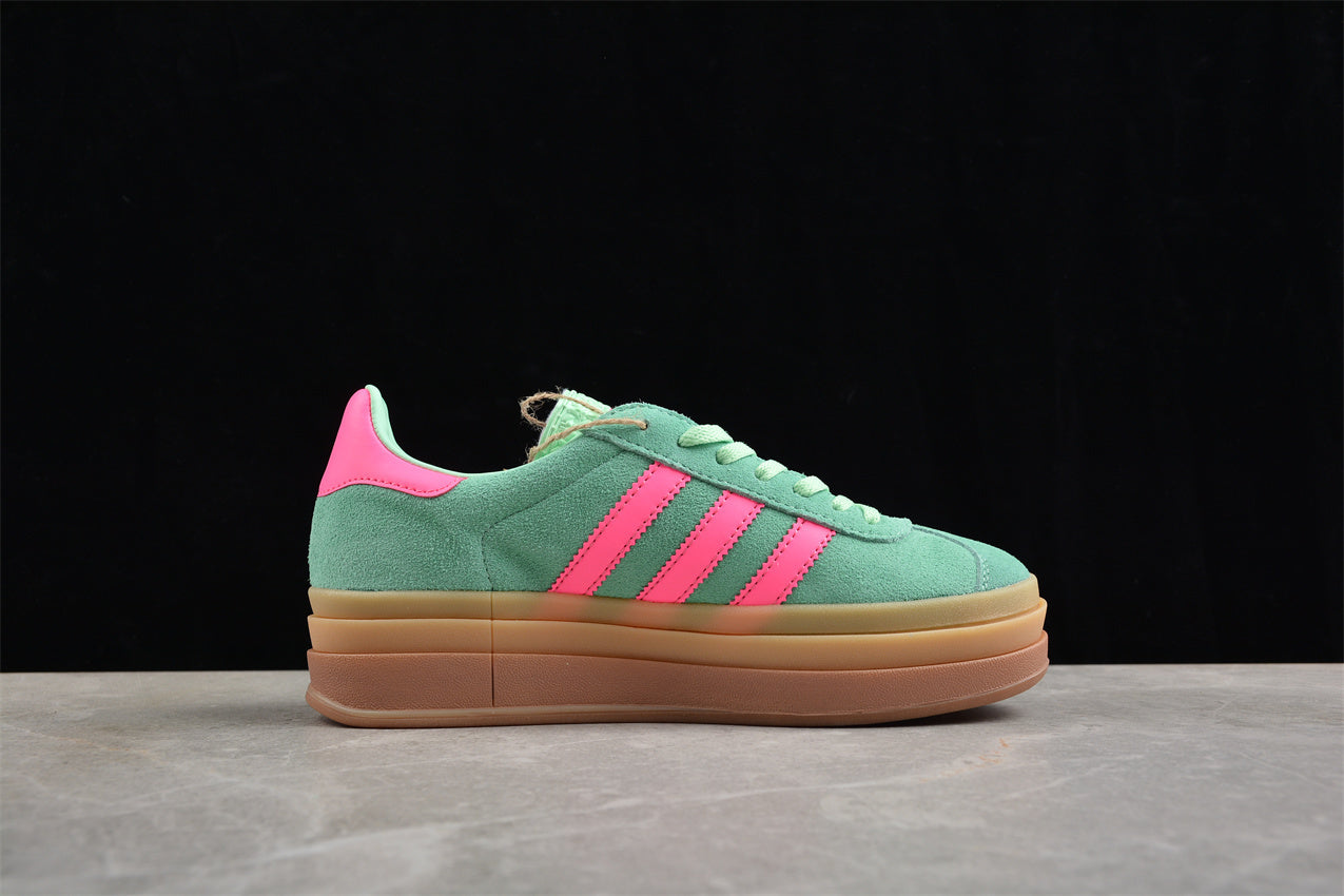 Gazelle Bold verde aqua y rosa