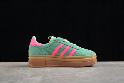 Gazelle Bold verde aqua y rosa