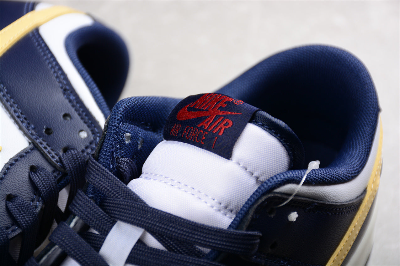 Dunk Low navy, blanco y amarillo