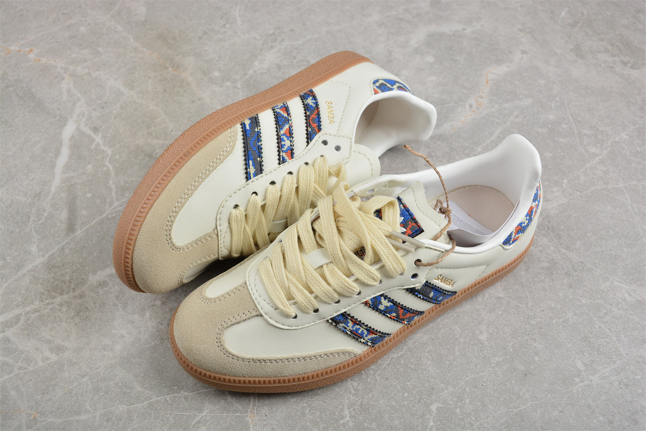 Samba OG beige claro y azul marino