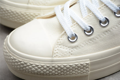 Chuck Taylor All Star Rainbow Plataforma Low blanco y crema