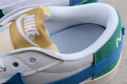 Blazer Low '77 blanco, verde y azul
