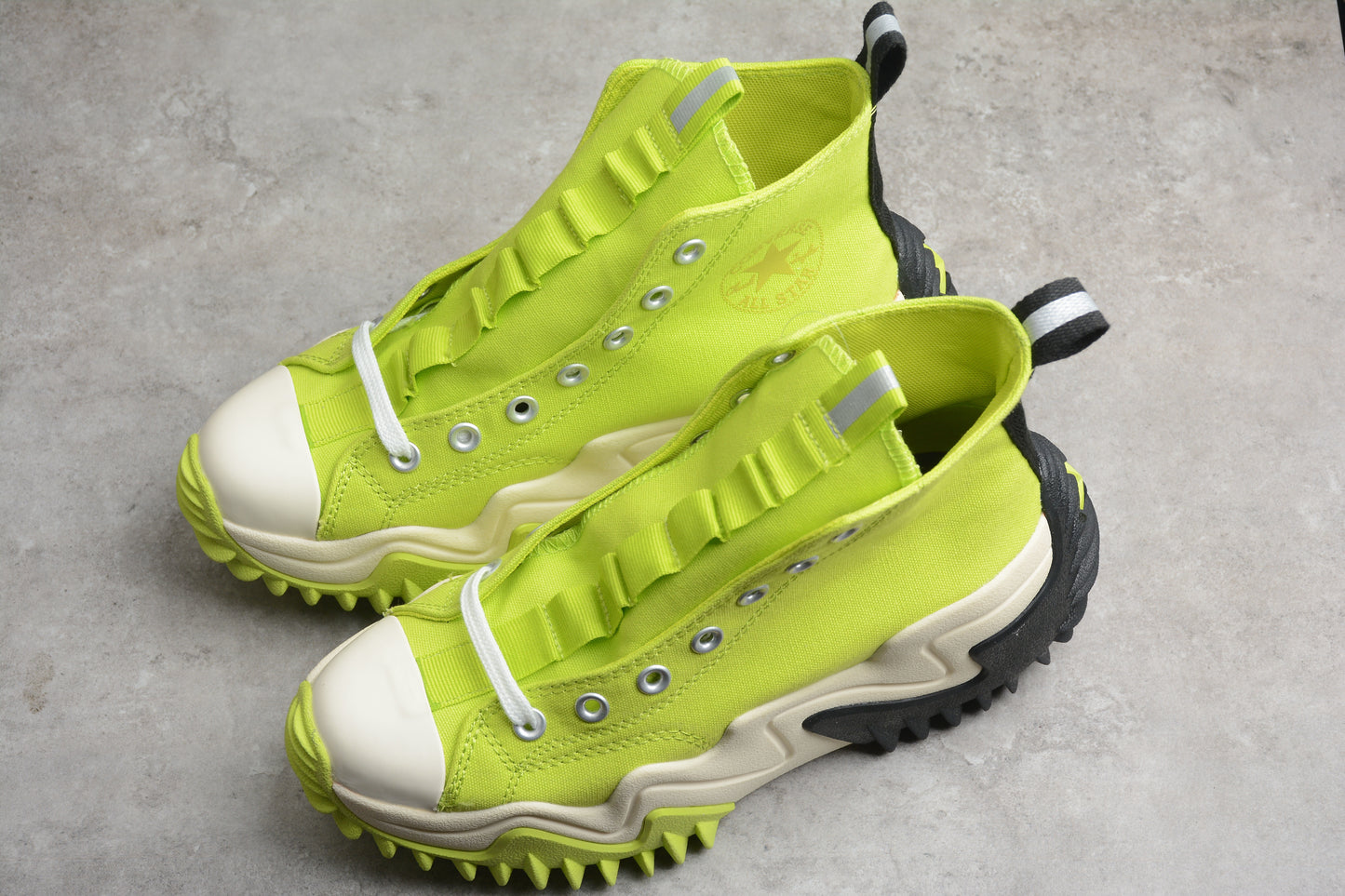 Run Star Motion HI verde limón, negro y blanco