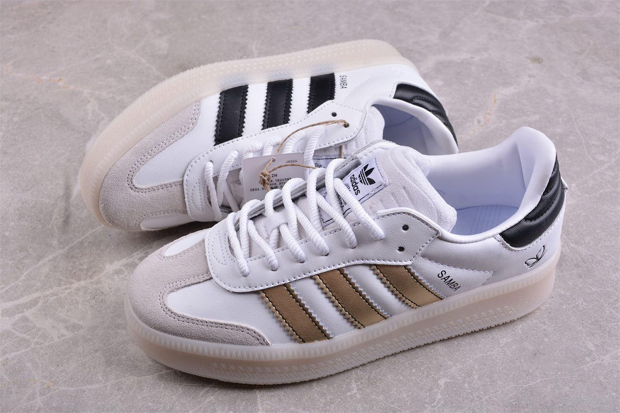 Samba XLG plataforma blanco, negro y dorado