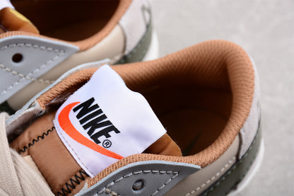 Blazer Low '77 beige y verde oliva