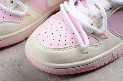 Dunk Low blanco y rosa pastel