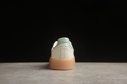 Sambae W plataforma beige claro y verde menta