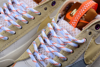 Blazer Low '77 beige, azul y blanco