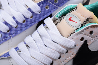 Blazer Low '77 blanco y multicolor