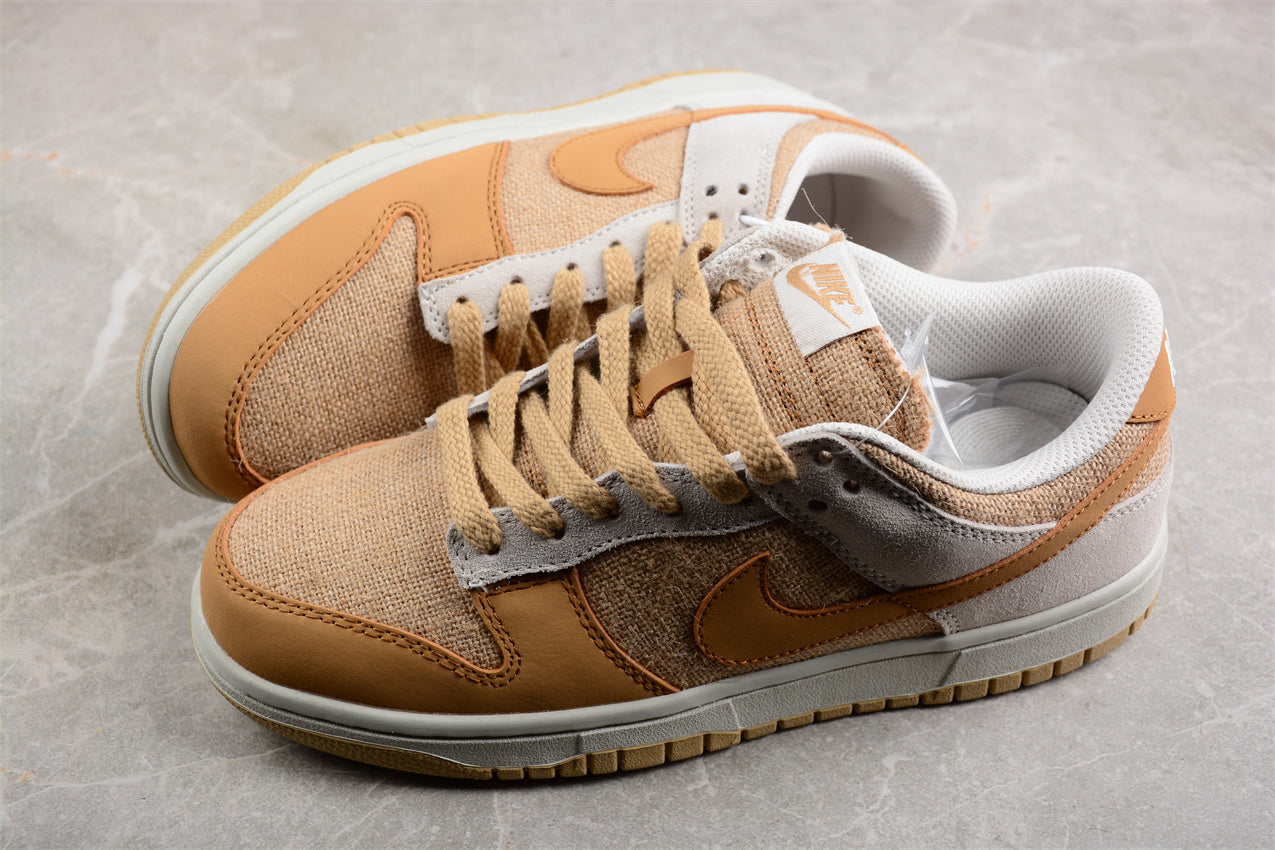Dunk Low beige y crema