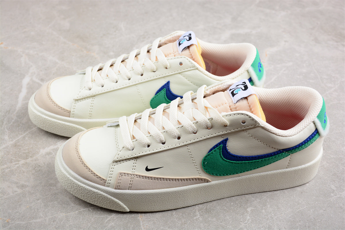 Blazer Low '77 blanco, verde y navy