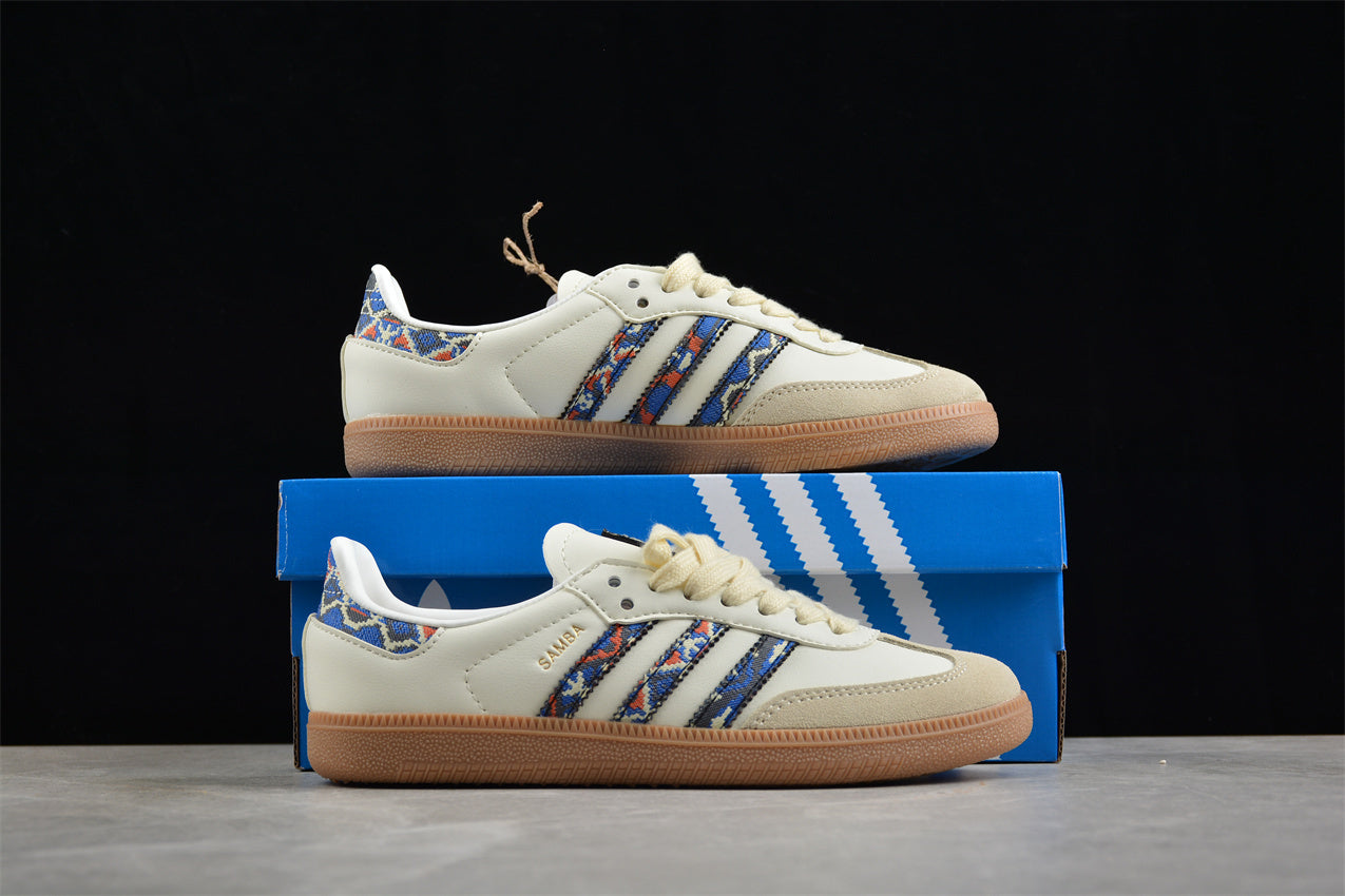 Samba OG beige claro y azul marino