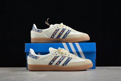 Samba OG beige claro y azul marino