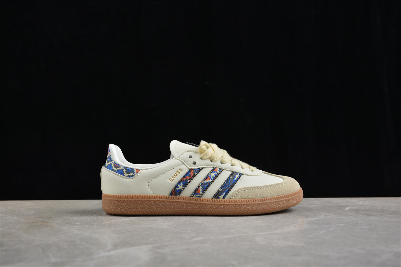 Samba OG beige claro y azul marino
