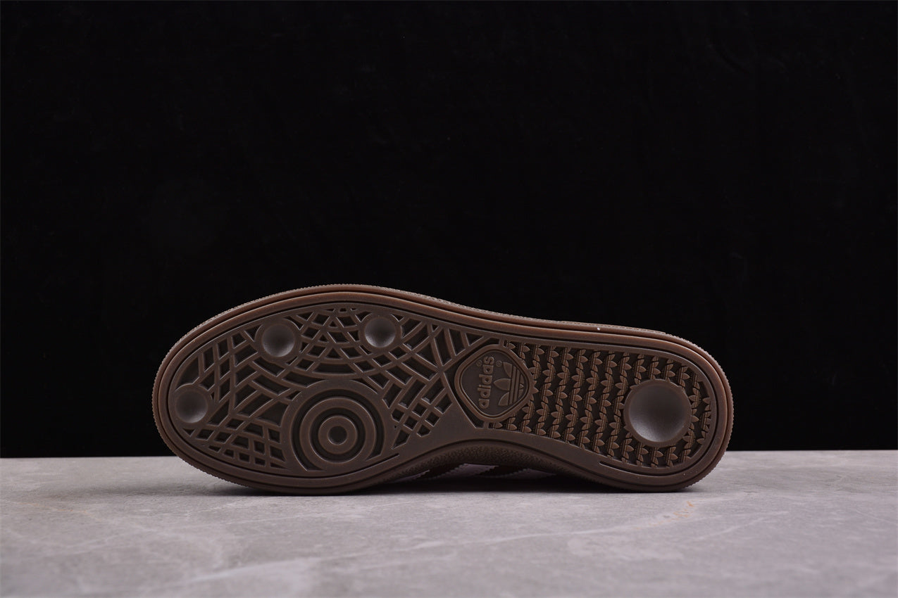 Handball Spezial marrón y blanco con tejido acanalado