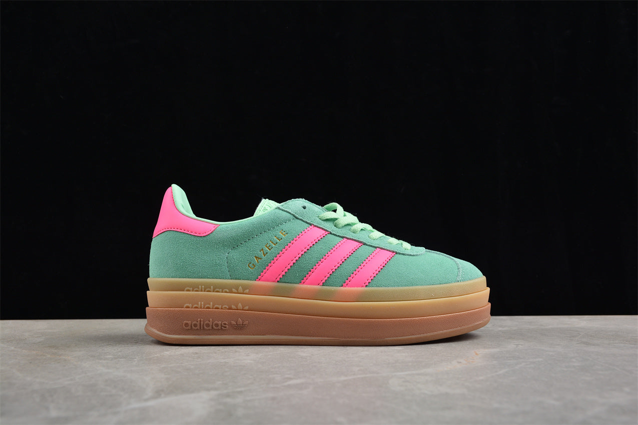 Gazelle Bold verde aqua y rosa