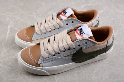 Blazer Low '77 beige y verde oliva