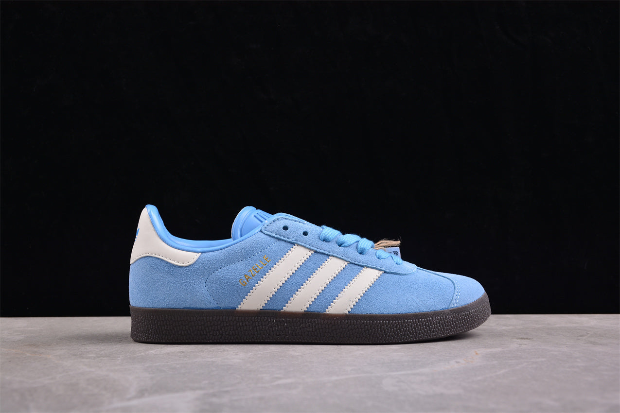 Gazelle azul cielo y blanco