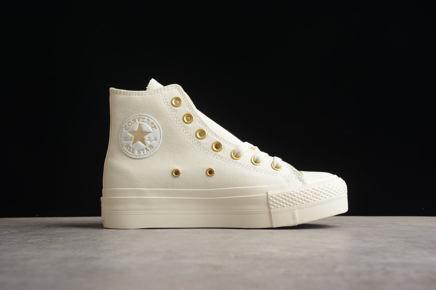 Chuck Taylor All Star Lift Plataforma HI egret y dorado