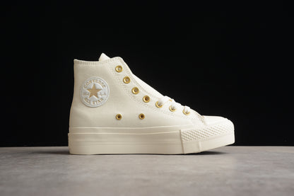 Chuck Taylor All Star Lift Plataforma HI egret y dorado