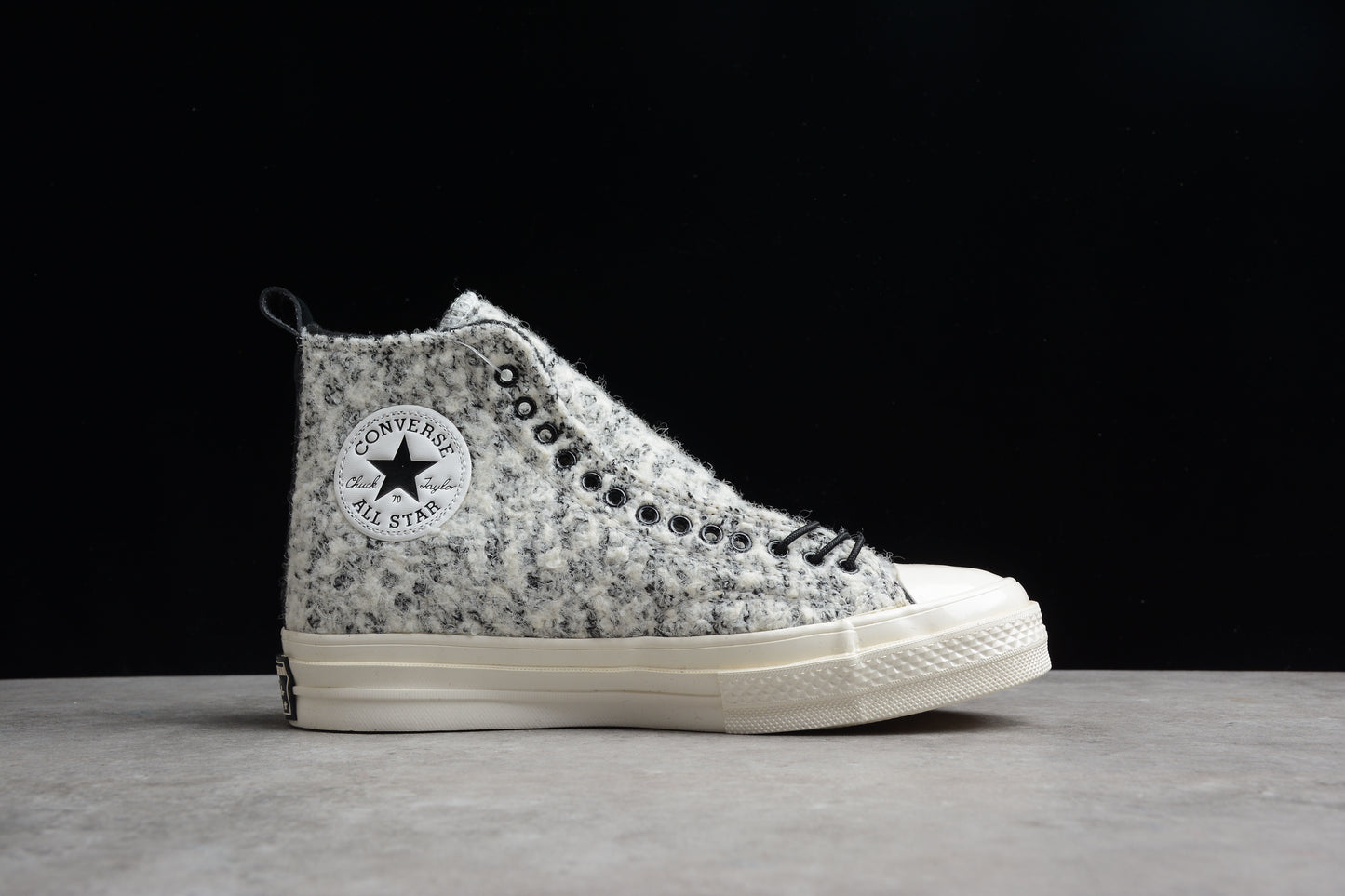 Chuck 70 HI blanco, negro y egret