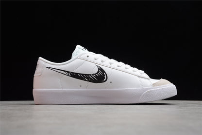 Blazer low '77 blanco y negro
