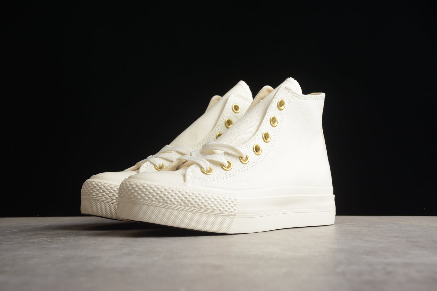 Chuck Taylor All Star Lift Plataforma HI egret y dorado