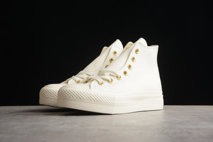 Chuck Taylor All Star Lift Plataforma HI egret y dorado