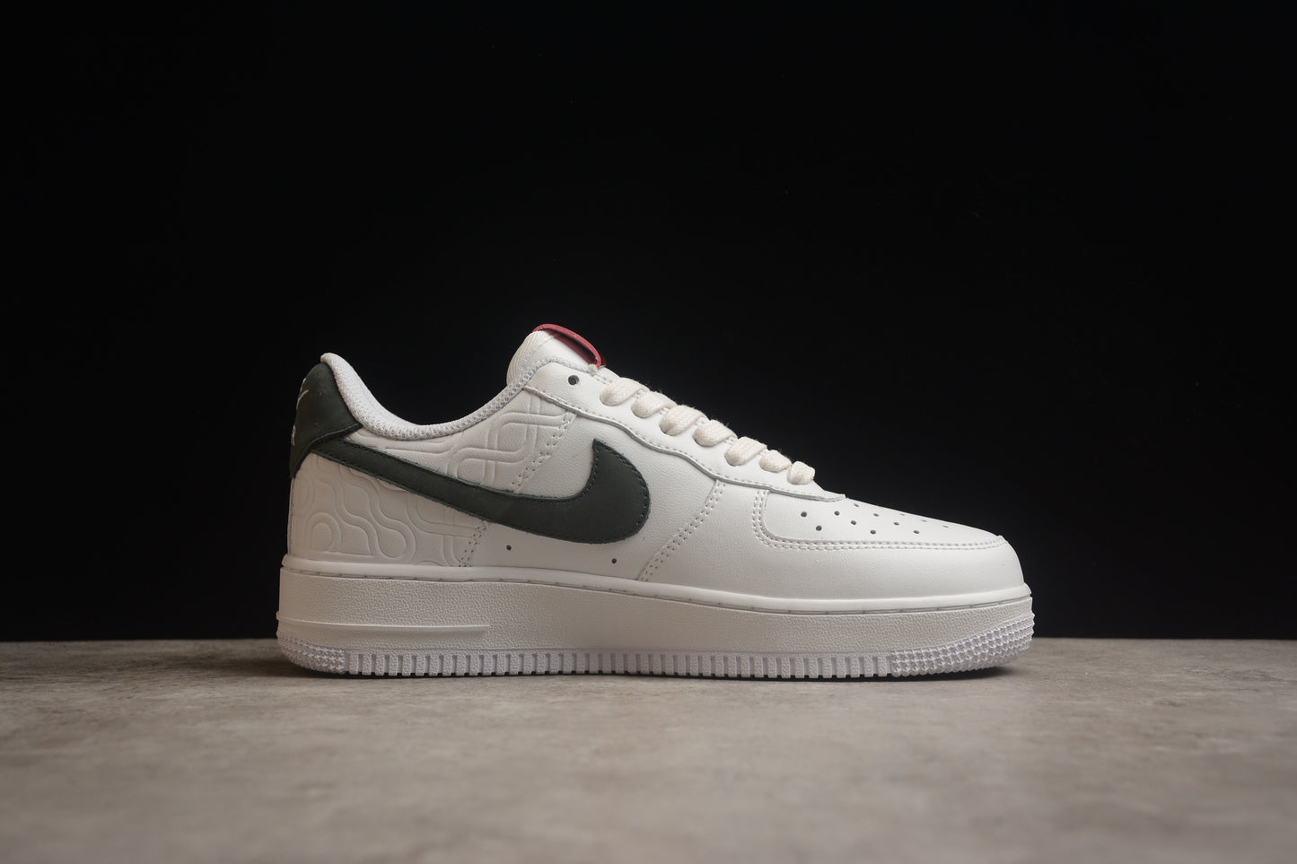 Air Force 1 Low blanco y verde oscuro